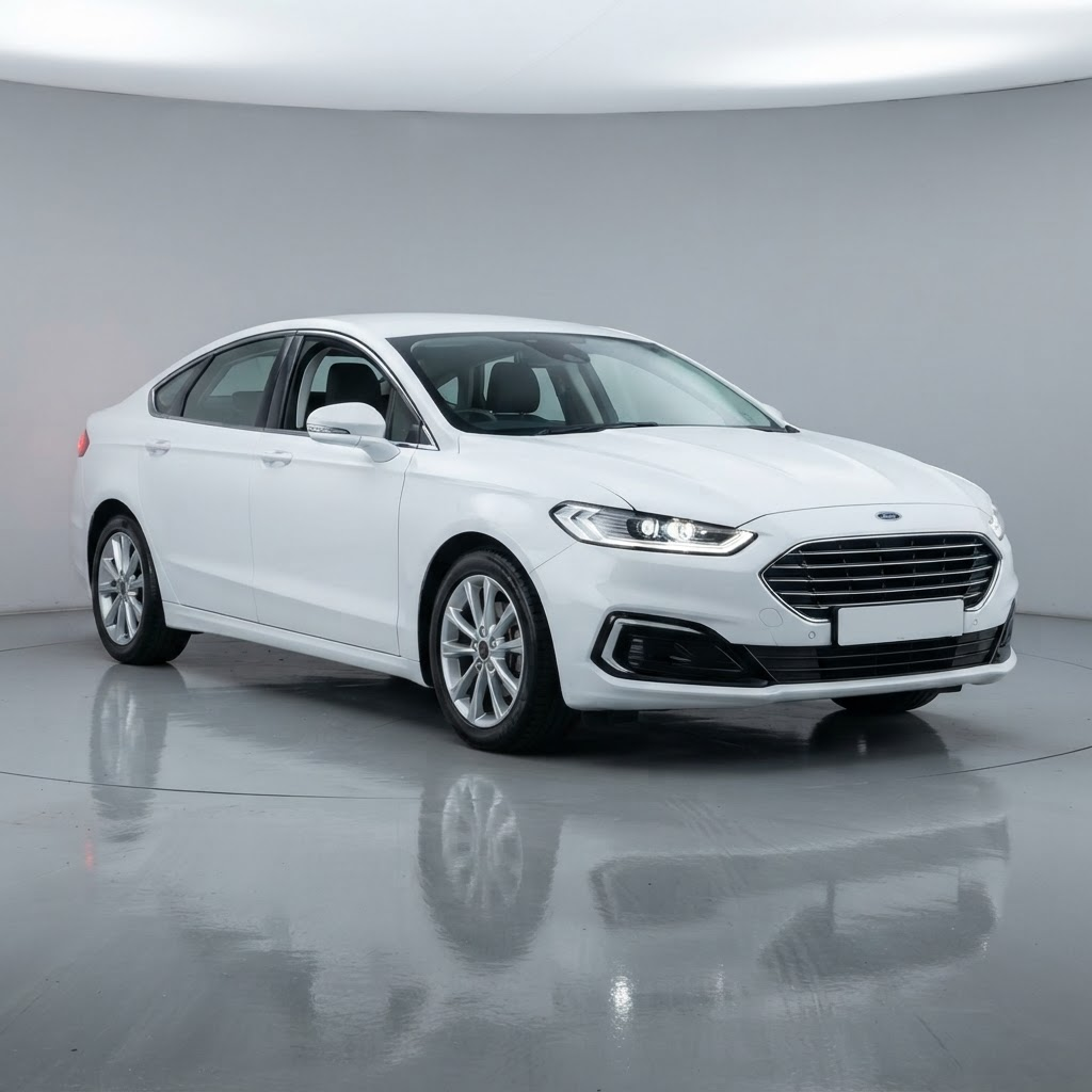 White Ford Mondeo 2018 executive comfort sedan